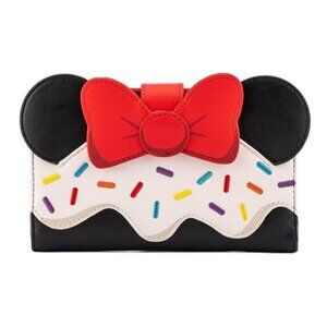 Loungefly Disney Minnie Sweets Collection Cosplay Flap Wallet Sprinkle Cupcake